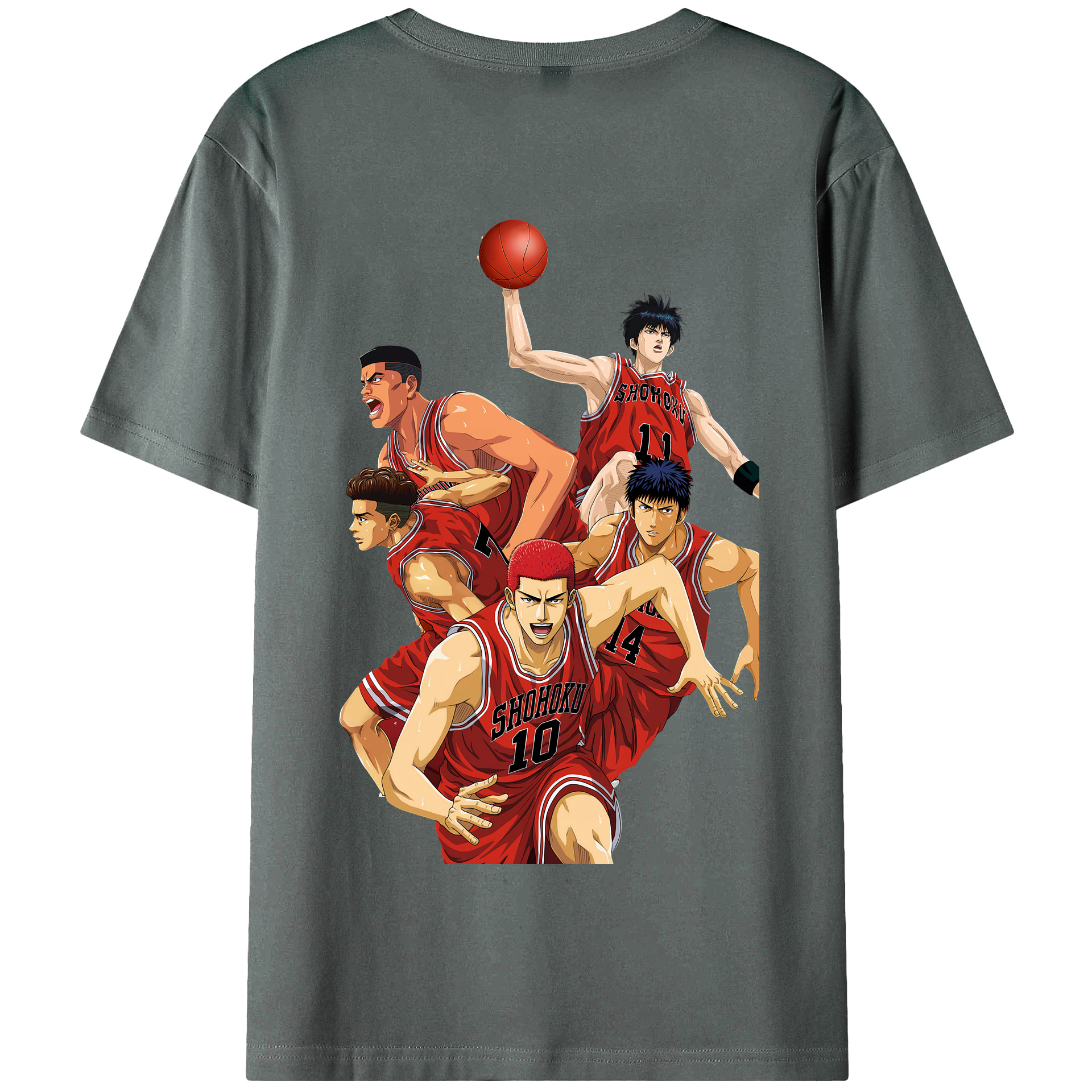 SLAM DUNK／スラムダンク 綿100％半袖Tシャツ（背面プリント）